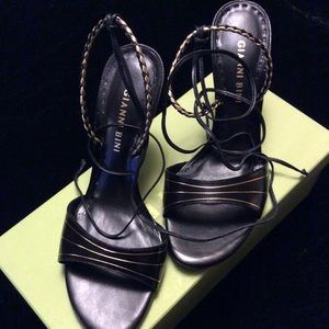 Gianni Bini Black heels ankle tie